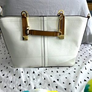 Antonio Melani white tote handbag